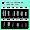 JODSONE Short Coffin Press on Flase Nail Tips for Extension
