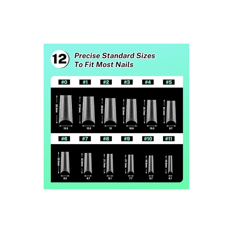 JODSONE Short Coffin Press on Flase Nail Tips for Extension