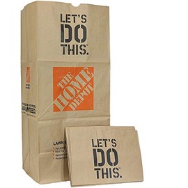 Home Depot Heavy Duty Brown Paper 30 Gallon Lawn and Refuse Bags for Home and Garden (30 Lawn Bags)