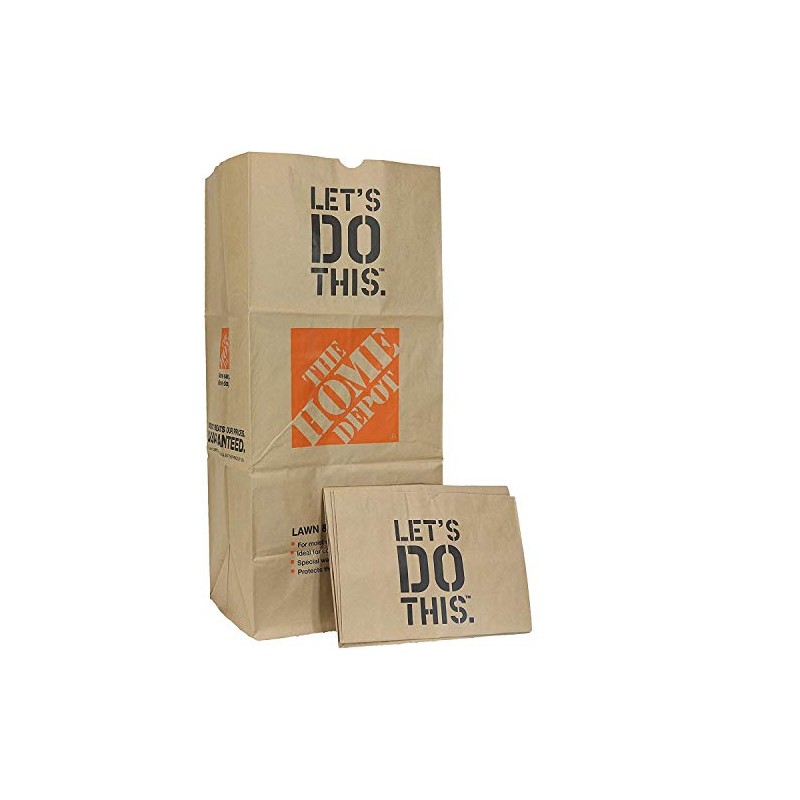 Home Depot Heavy Duty Brown Paper 30 Gallon Lawn and