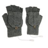 USB Warmer Heated Gloves Flip Half Fingerless Electronic Knitted Hand