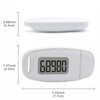3D Sensor Pedometer Step Counting Device with Blue Backlight Clip-on