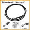 Partuto 170cm 66.93" Motorcycle Braided Brake Clutch Oil Hoses Pipe