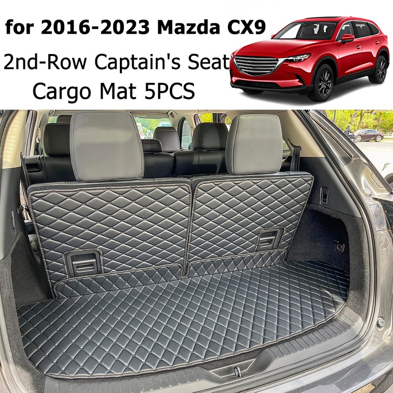 7DEEKEI Cargo Mat Compatible with 2016-2023 Mazda CX-9 Trunk Mat