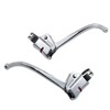 Dia-COMPE DC139 Guidonnet Curved Cycle Brake Levers Retro Fixed Silver