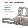 FBJTDQ Trailer License Plate Bracket Frames - 2 Packs Aluminum
