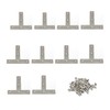 T Brackets, 10PCS Stainless Steel T Brackets, Flat T Shape