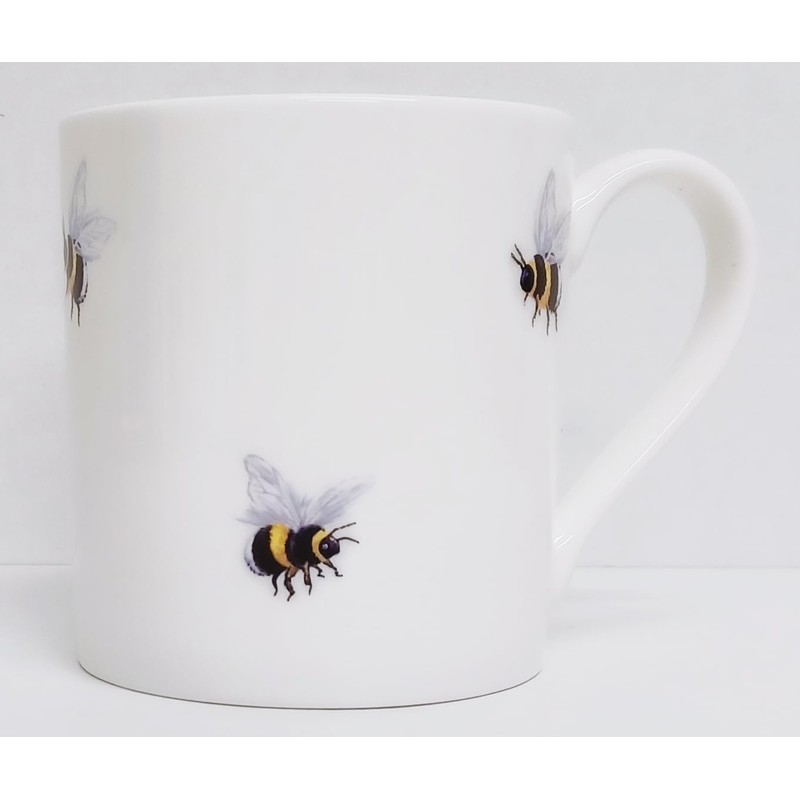 Rainbow Decors Bees Mugs Set of 2 Fine Bone China