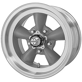 AMERICAN RACING TORQ THRUST D TORQ THRUST GRAY W/MACH LIP TORQ THRUST D 15x7 5x127.00 TORQ THRUST GRAY W/MACH LIP (-6 mm) WHEEL RIM