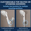 Waterpik ShowerCare Pivoting Hand Held Shower Head, Chrome - Five