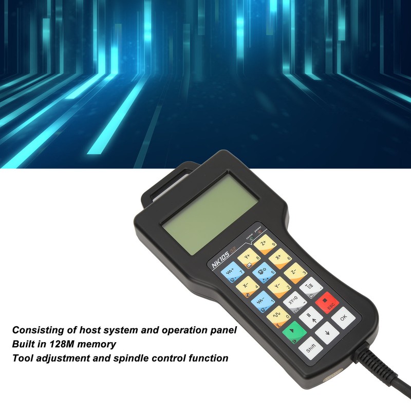 CNC Motion Controller LCD Display 3 Axes System Handheld Controller