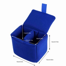 Culnflun DSLR Camera Bag Velvet Shockproof Protection Camera Case Bag Accessory for Photographing (Blue)