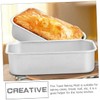 Ciieeo 2pcs Aluminium Alloy Bread Molds Toast Baking Pans for