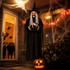 Sanwuta 6 ft Halloween Animated Witch with Light up Cauldron