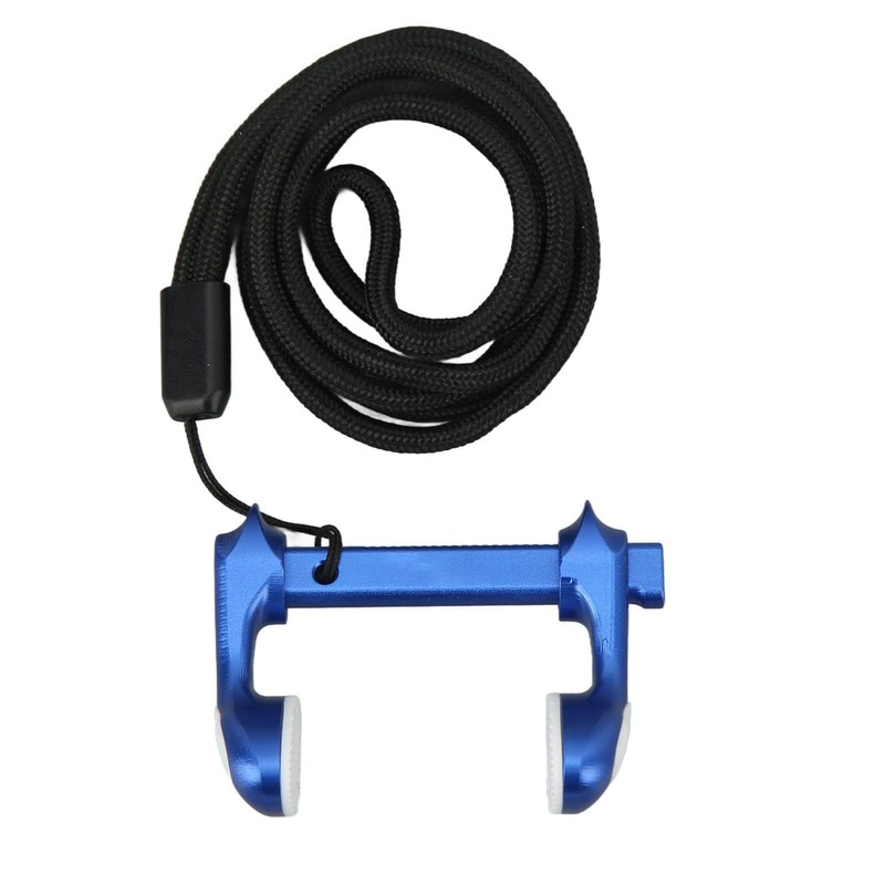 HERCHR Adjustable Swimming Nose Clip with Lanyard, Non Slip Split