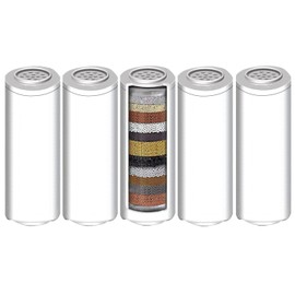 HOAENTSA 5Pack Replacement Shower Head Filter Cartridge Only for ASIN B0DFC24XZG, B0DS3W3MZF, Shower Head Filter for Hard Water, Reduces Chlorine