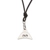 Logan 304 Turbo Shepherds Whistle & Leather Lanyard, Stainless Steel