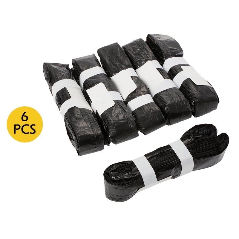 Automatic Trash Can Refill Bags 6 Rolls Black Trash Bags
