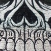 EMDOMO Punk Skull Iron On Patch Mens Jackets Back Patch