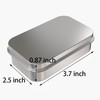 6 Pcs Metal Hinged Tin Box Container Mini Portable Small