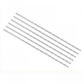 TOP-VIGOR 6Pcs 3mm Dia Extra Long Twist Drill Bits, 160mm Length High Speed Steel Extended Spiral Drill Bit, Straight Shank Twist Drill Bit Tool for Wood Metal Aluminum Plastic