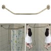 Sikaiqi Stretchable 304 Stainless Diamond Shaped Bathroom Bathtub Corner Shower