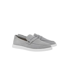 Lacoste Men's Cochet Loafer, Gray/White, 11