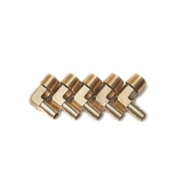 LTWFITTING Hose Nipple Elbow Male Thread R (PT) 3/8 Hose Inner Diameter 0.4 inch (10 mm) (Pack of 5)