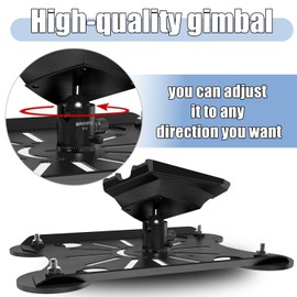 Adjustable Starlink Gen 3 Roof Mount, Ybervont Starlink Magnet Mounting Kit Gen 3, Magnetic Mount for Starlink Internet Kit Satellite with Adjustable Pan-Tilt