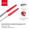 Tescoma PINZA COCINA Con PALAS DE SILICONA PRESTO, silikon, Acero