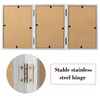TOFOREVO 5x7 3 Picture Frame Triple Wooden Hinged Photo Frame