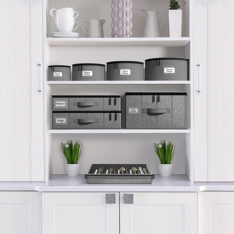 Sorbus Stemware Storage Cases Hard Shell, Wine Glass Storage Box