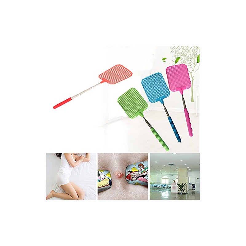 9PCS Fly Swatter, 10 to 29in Retractable Fly Swatter, Flyswatter