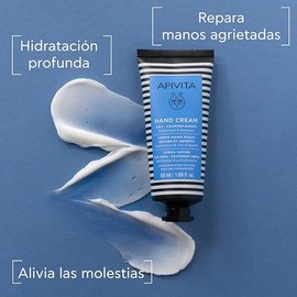 Apivita Crema para manos Secas y Agrietadas 50 ml – con hipérico, cera de abeja y aceite de oliva – hidratación intensiva y reparación profunda