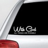 With God All Things are Possible Sticker Vinyl Decal for