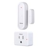 Zoiinet Door Sensor Outlet Plug Kit, Wireless Mini Contact Window