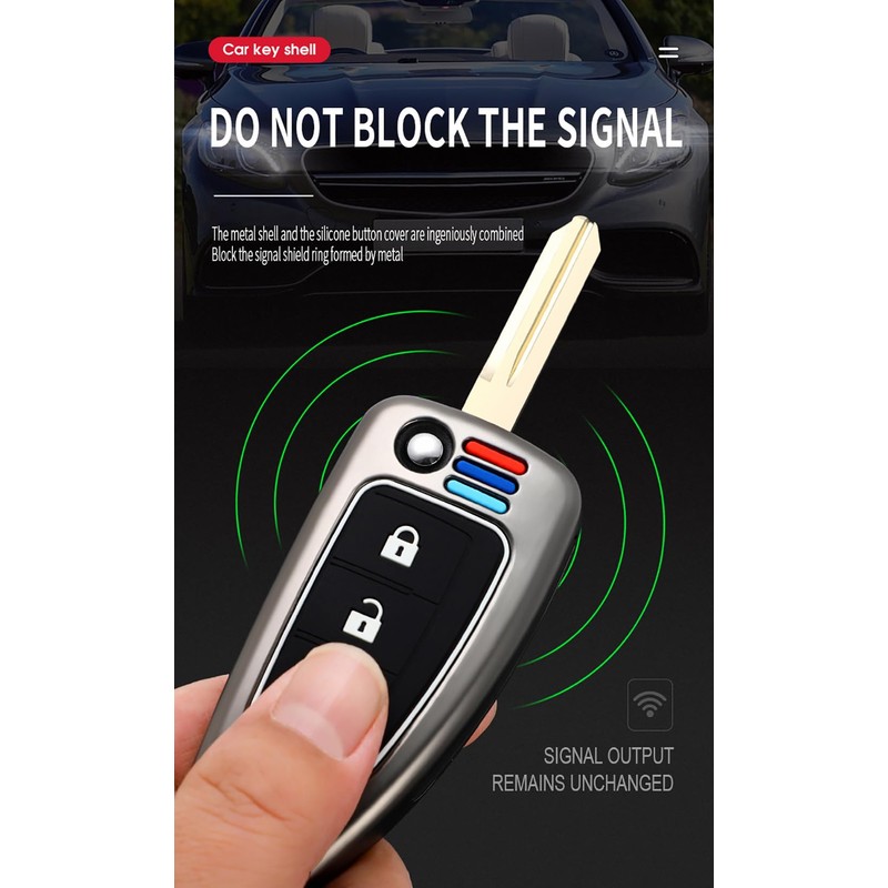 TECART Key Fob Case Protection Shell Accessories Fit For Nissan