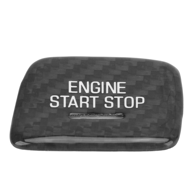 Engine Push to Start Button Cover Carbon Fiber Start Switch