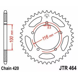 JT Sprockets and Chain Kit for Kawasaki KX60 1983-2003