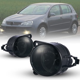 Tula Motoren Fog Light for Volkswagen Golf V (1K1/1K5) 11/2004-06/2009 One Pair Fog Lights Grey Lens HB4/9006 12V 51W R:1K0941700C L:1K0941699C