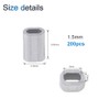 INCREWAY 200pcs M1.5 Aluminum Sleeves Clip Single Oval Hole Cable