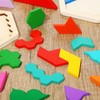 5 Pack Wooden Tangram Puzzle for Kids Wooden Hexagon Puzzle