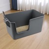 Parlynies Set of 4 Extra Large Cat Litter Box, Low