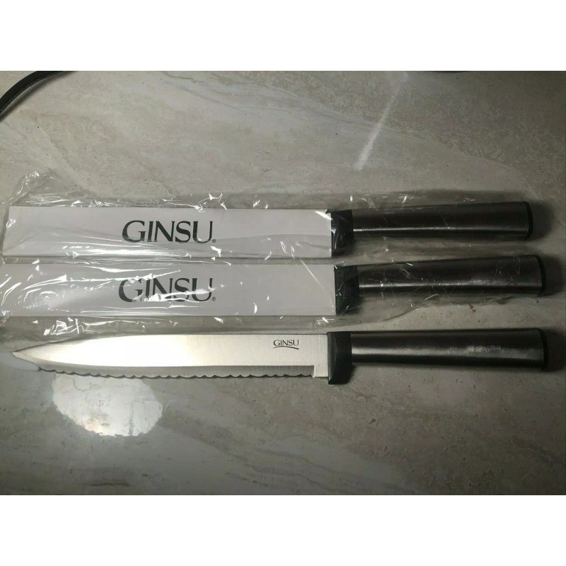 Ginsu 3 x Ginsu Koden Series 8" Serrated Slicer knife