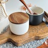 UhMAZING SALT AND PEPPER CELLAR SET WITH ACACIA WOOD LID