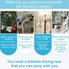 QYINXIU Portable Travel Garment Rack, Lightweight Folding Clothes Rack For