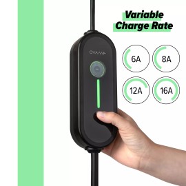 evamp For Nissan Leaf EV PHEV Charger Home Charging Cable 25ft 6A-16A NEMA 6-20 5-15