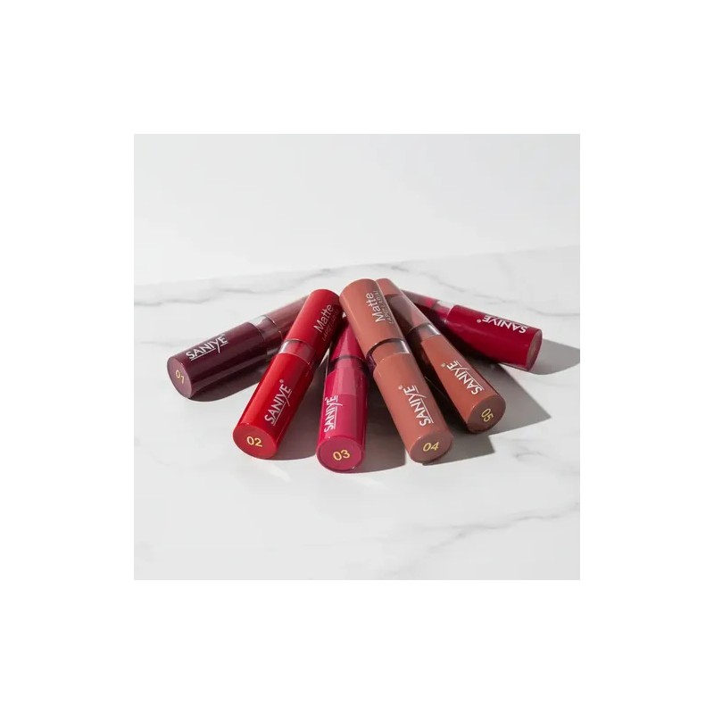Set De 6 Lapices Labiales Efecto Mate Cobertura Impecable