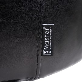 Master Massage Deluxe Glider Rolling Stool, Larger Seat Better Wheels with Grab Bar, Black