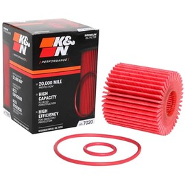 K&N Filtro de Aceite HP-7020 para Lexus/Toyota/Lotus/Scion 2005-2021